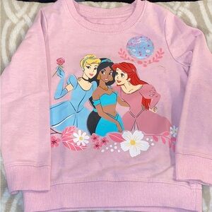 Disney Princess Pink and Blue Kids Sweatshirt